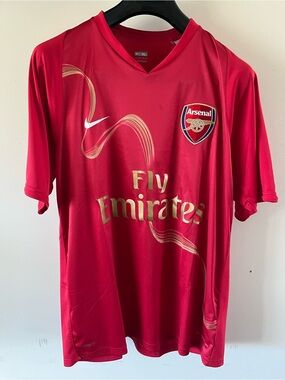Nike 2010 official Arsenal home warm up kit (bare back) - men’s XL